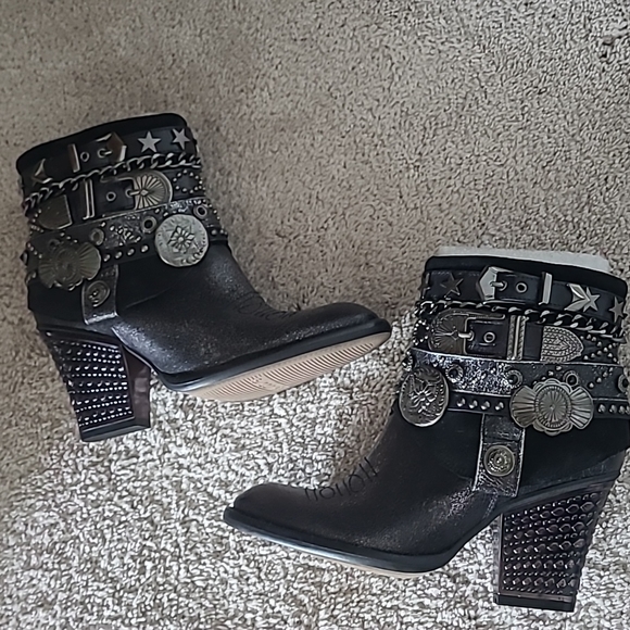 El Dantes embellished ankle boots size 5 - Picture 3 of 5